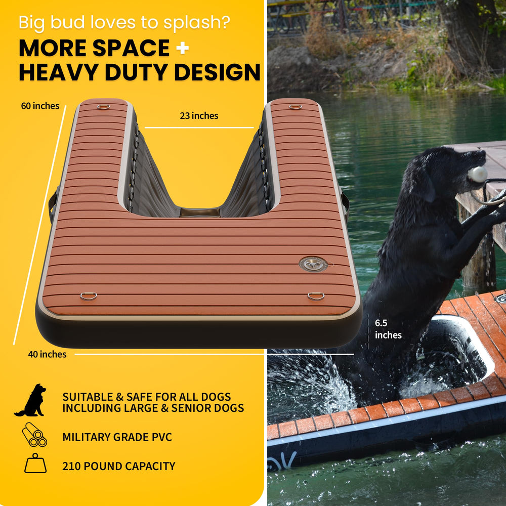 DOK Dog-DOK quick setup with carry bag and two ropes for portability