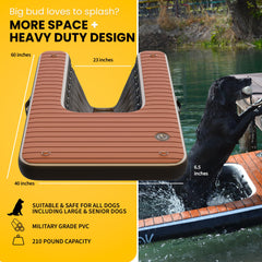 DOK Dog-DOK quick setup with carry bag and two ropes for portability