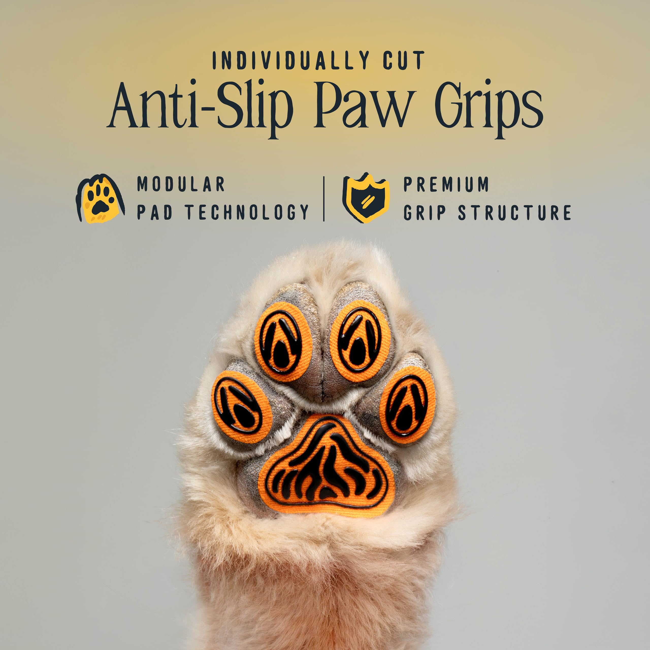 DOK TigerToes 40 pre-cut paw pads for precise paw fit.