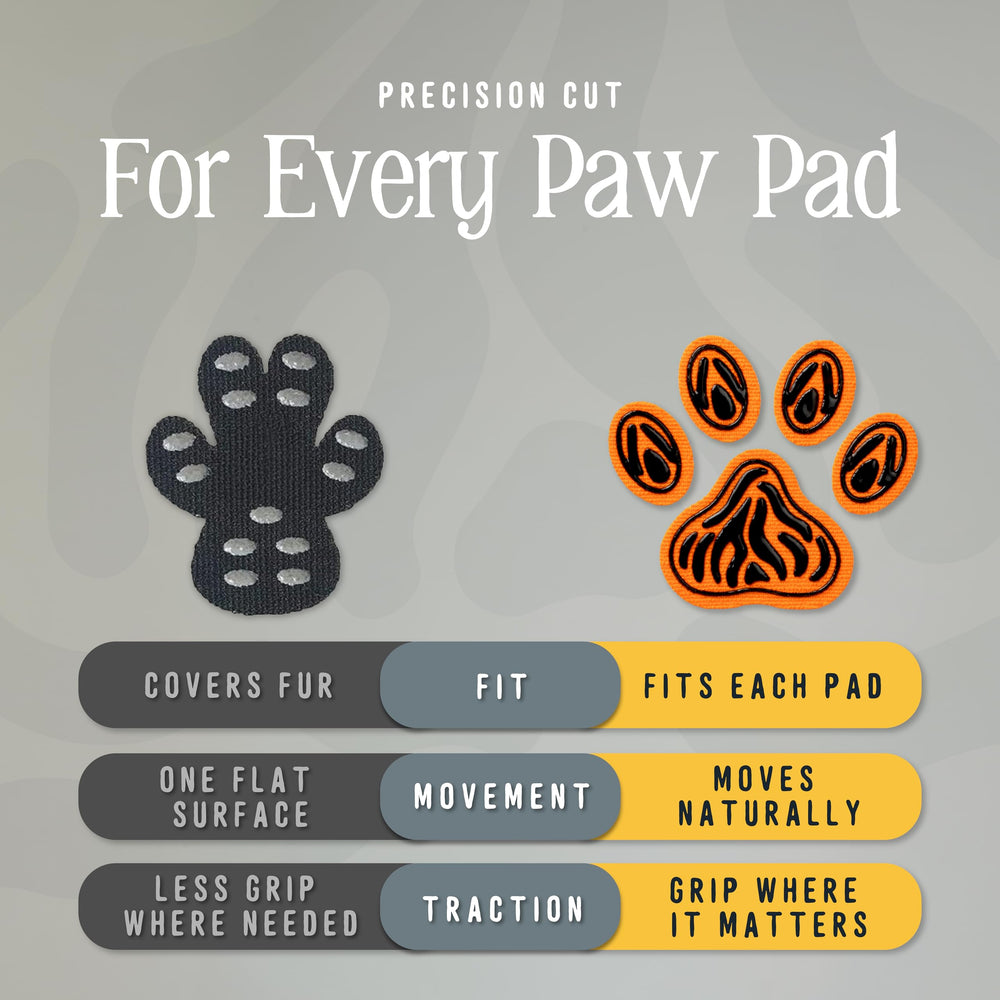 DOK TigerToes paw grips ready for quick, no-trim application.