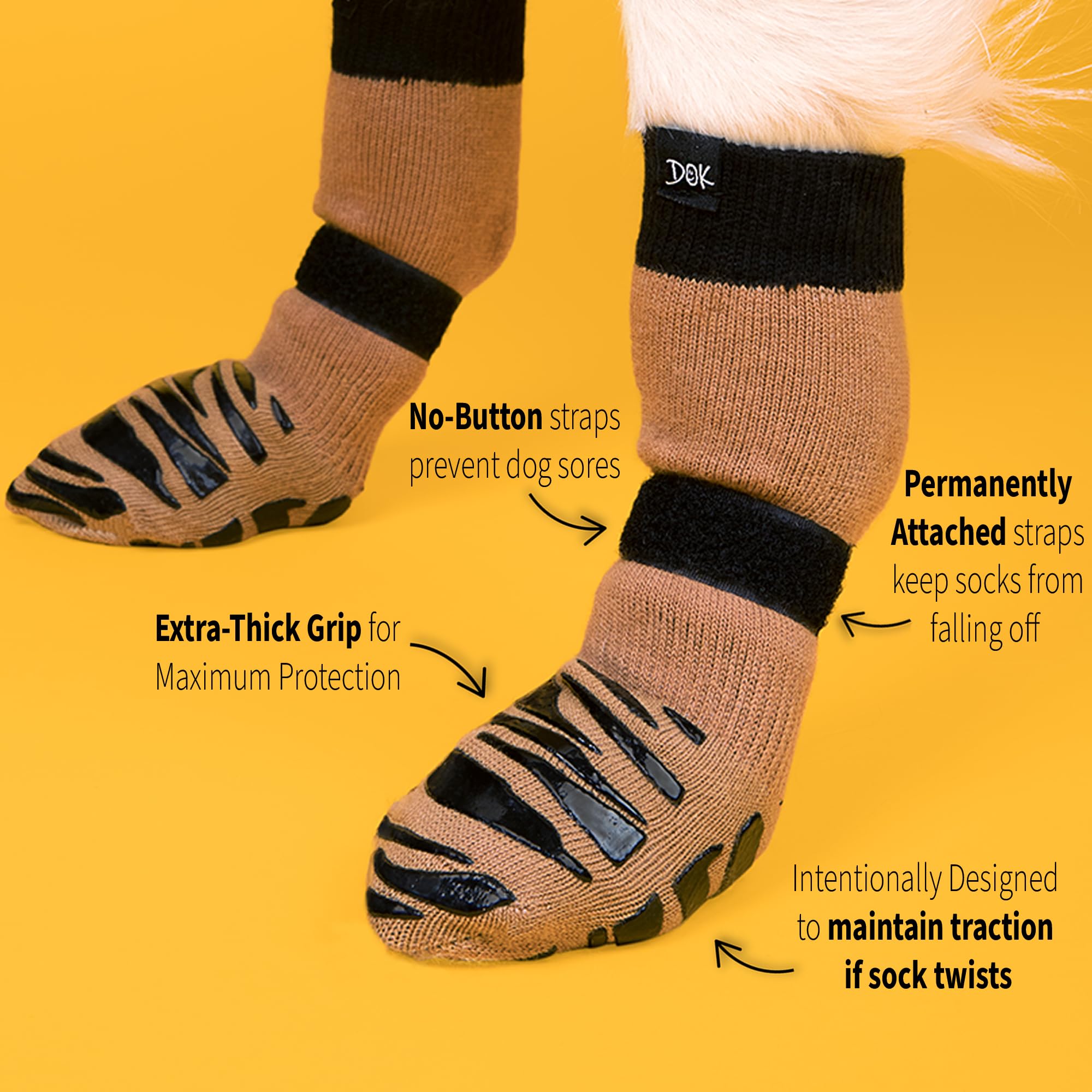DOK TigerToes XXL twisted-proof grip demonstrates reliable traction in real use