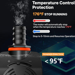 DOKO pump featuring a flow regulator for precise control of water movement