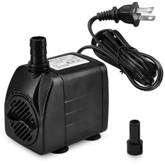 DOMICA 220GPH submersible pump upper view highlighting compact, quiet design for ponds