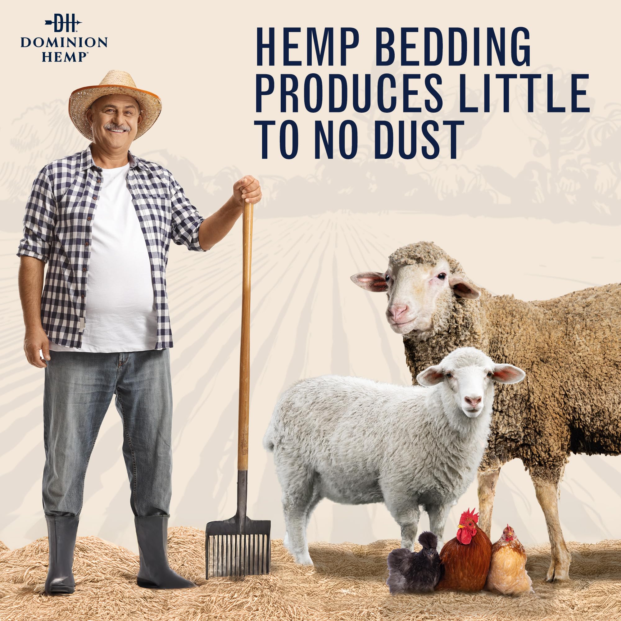 Dominion Hemp Bedding for small pets, USA-made and sustainable.
