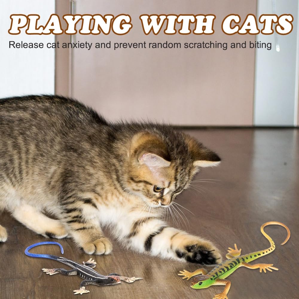 Easy-to-clean DONGKER lizard toy supports lasting feline enjoyment.