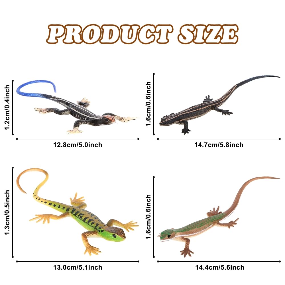 DONGKER lizard toy size 13-14 cm fits kittens and cats.