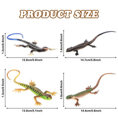 DONGKER lizard toy size 13-14 cm fits kittens and cats.