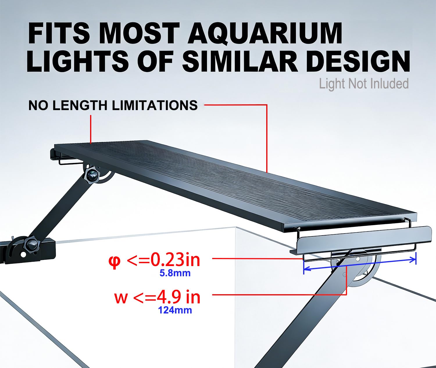 DONGWUZHIDAO adjustable arm providing flexible angles for optimal plant and fish visibility.