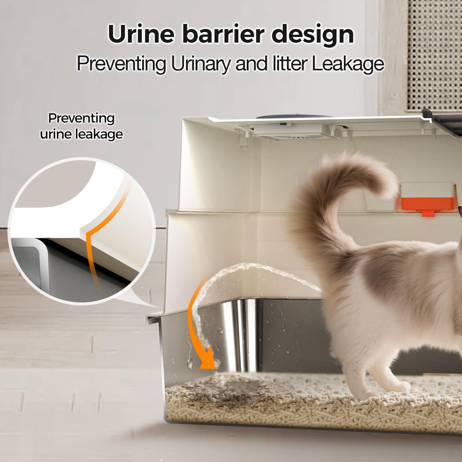 Donlinno XXXL deodorizing compartment accepts bamboo charcoal for smells management.