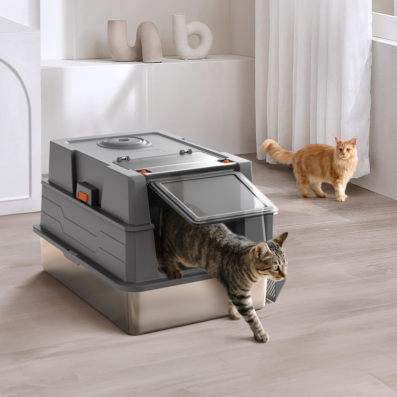 Donlinno XXXL sleek gray stainless steel finish for modern spaces