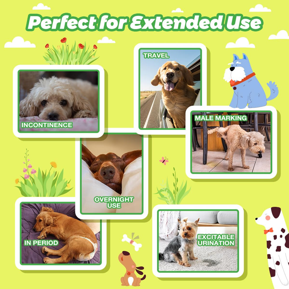 Dono dog diaper liners come in a 150-count pack.