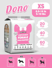 Dono diaper with adjustable fasteners ensures a snug fit.