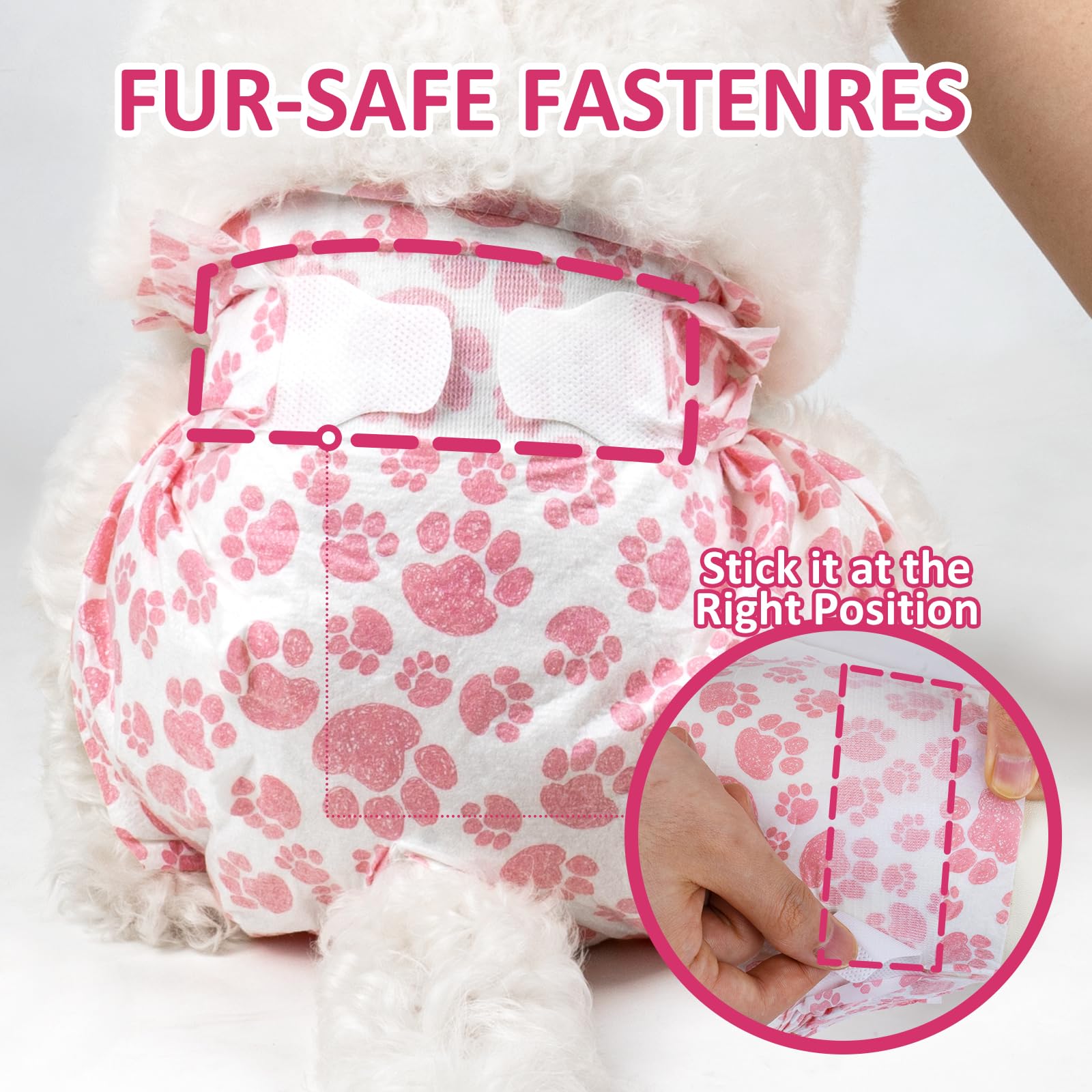 Dono dog diapers breathable materials keep skin comfortable and dry.