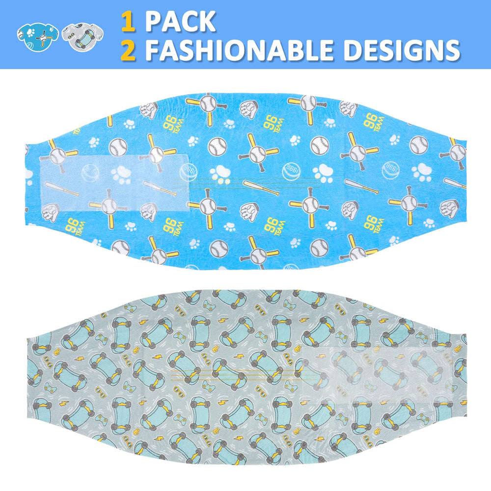 Dono diaper highlighting wider absorption area to keep dog dry longer