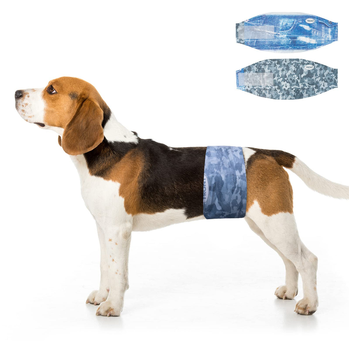 Dono male dog diapers close-up of soft absorbent cotton core for comfort.