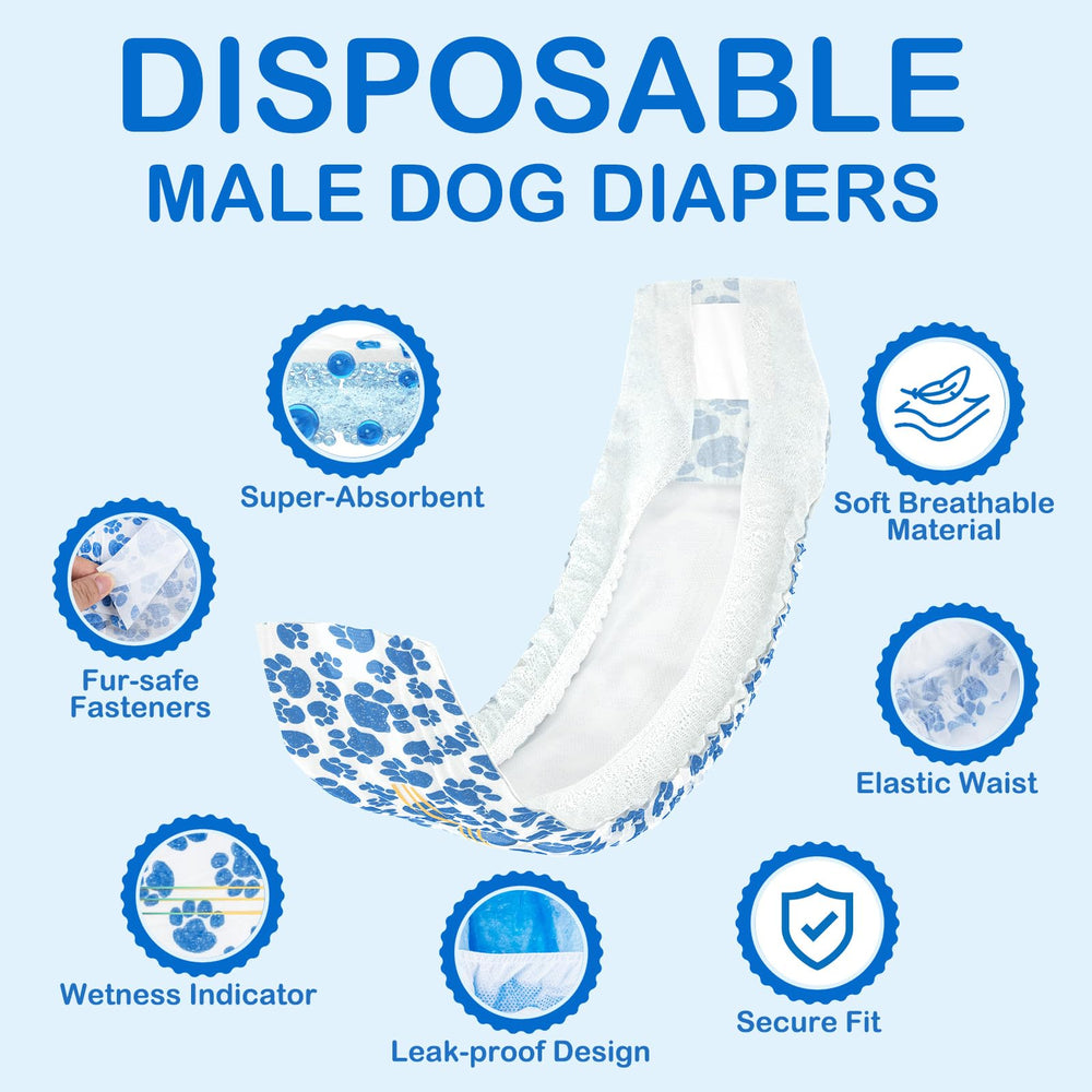 Dono Dog Diapers Male wetness indicator signals when to change