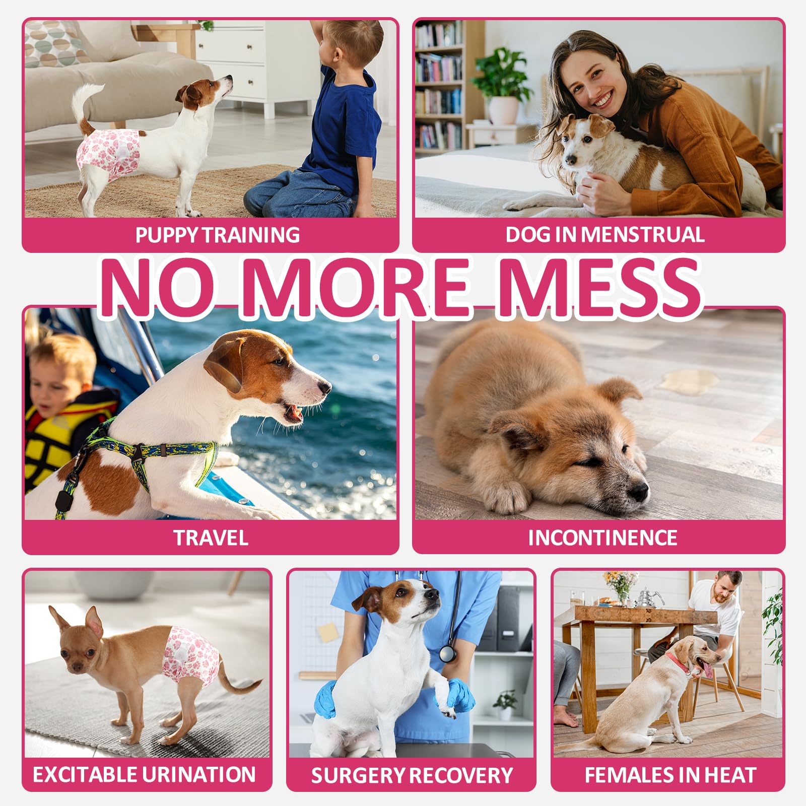 Dono dog diapers travel-friendly option helps keep home clean.