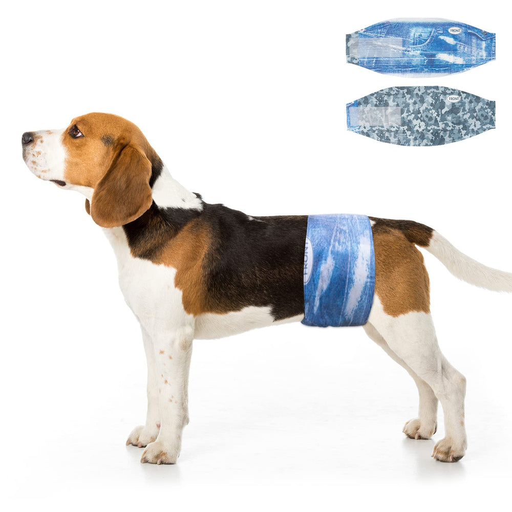 Dono Male Dog Wraps side view showing secure fit for male dogs