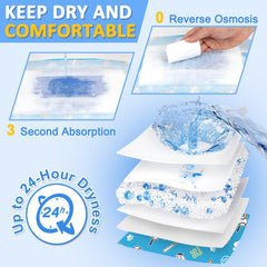 Dono disposable diapers are soft with adjustable fasteners for a comfy fit.