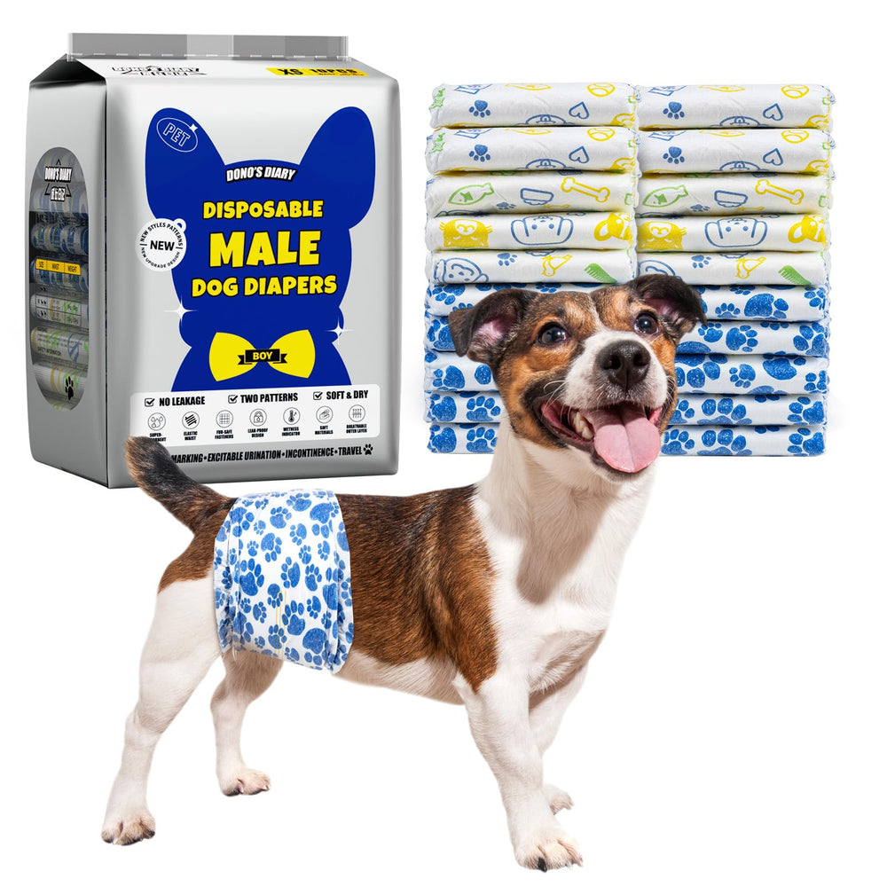 Dono XS diaper with absorbent-core to keep moisture contained and your dog dry