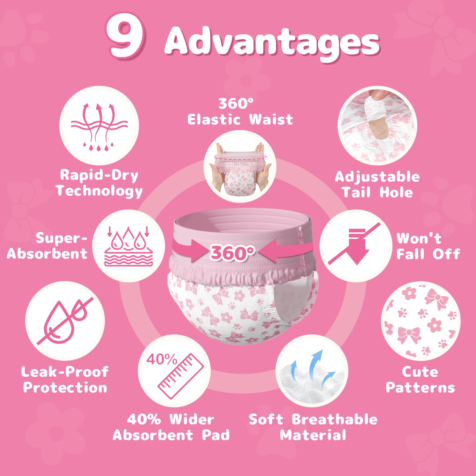 Dono rapid-dry technology locks moisture quickly for all-day dryness.