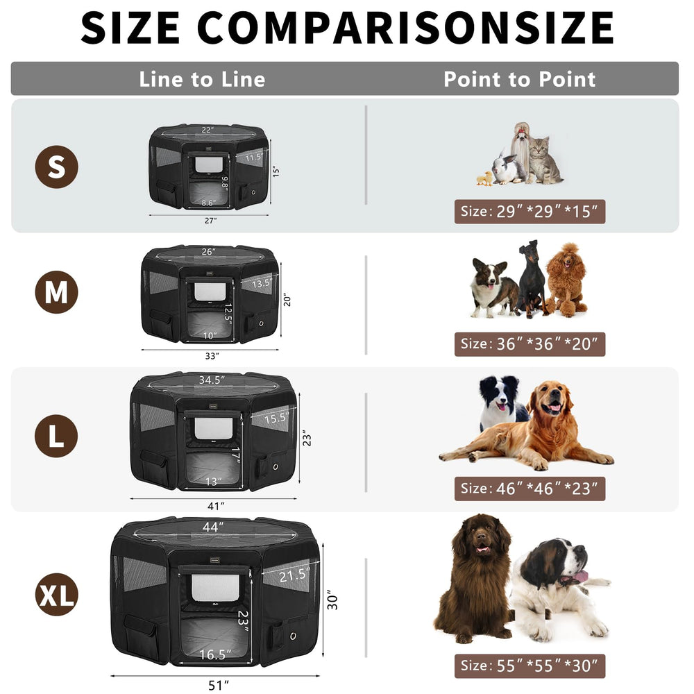 DONORO Playpen features two locking doors for safe entry.