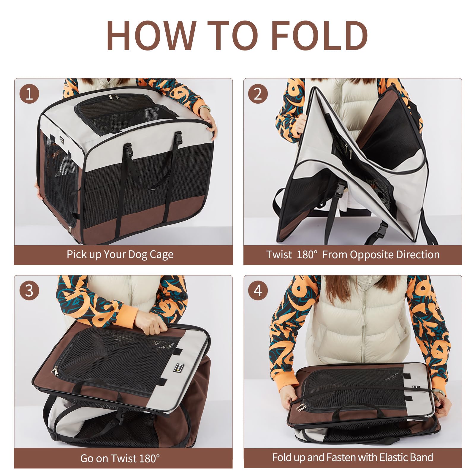 DONORO collapsible crate designed for car trips and camping adventures.