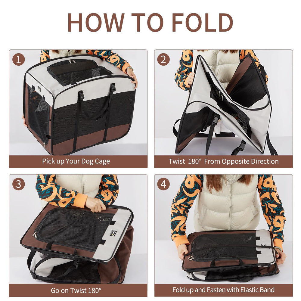 DONORO collapsible crate designed for car trips and camping adventures.