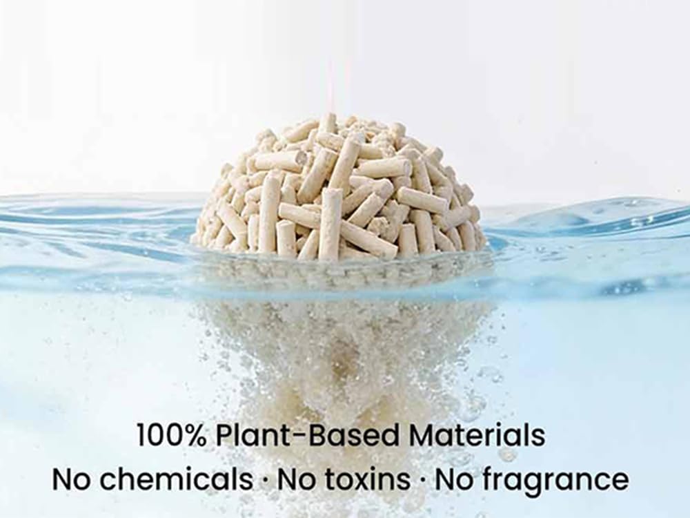 DOOBIT biodegradable, compostable tofu litter fits eco-friendly routines.