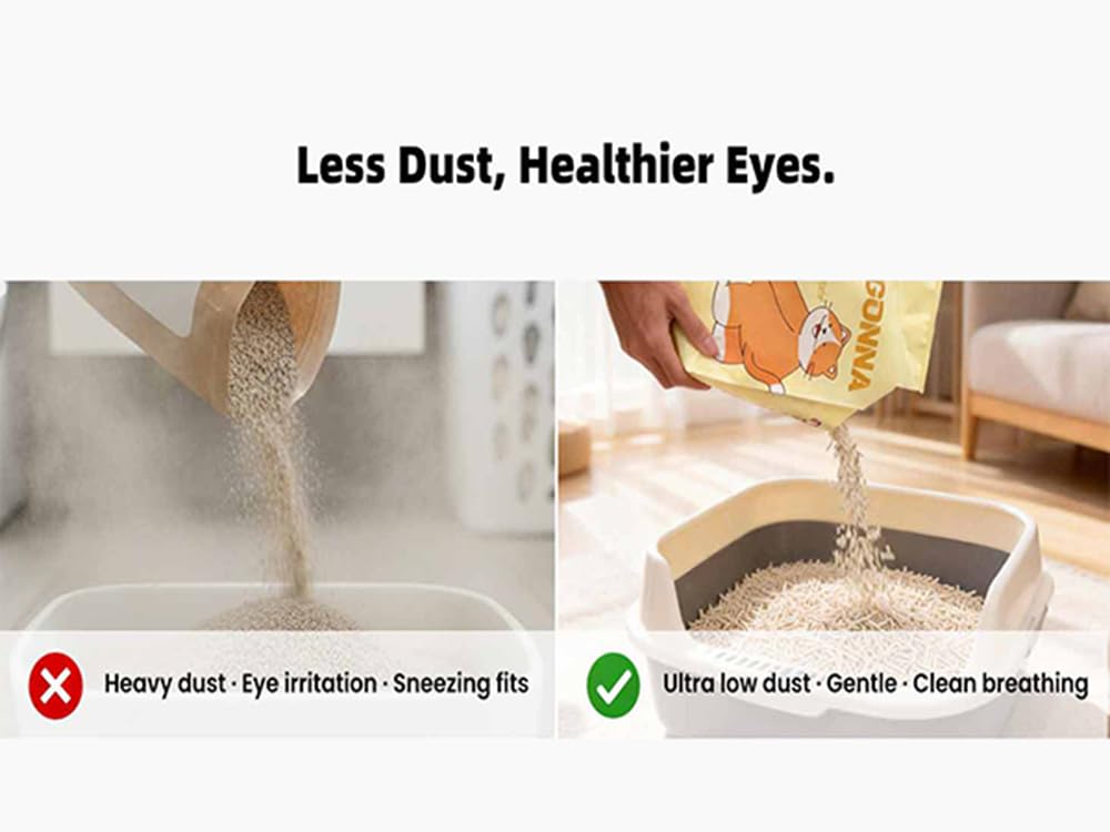 DOOBIT unscented cat litter clumping keeps odors in check without fragrance.