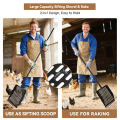 DOODLEBEAN adjustable-handle allows ergonomic standing cleanup.