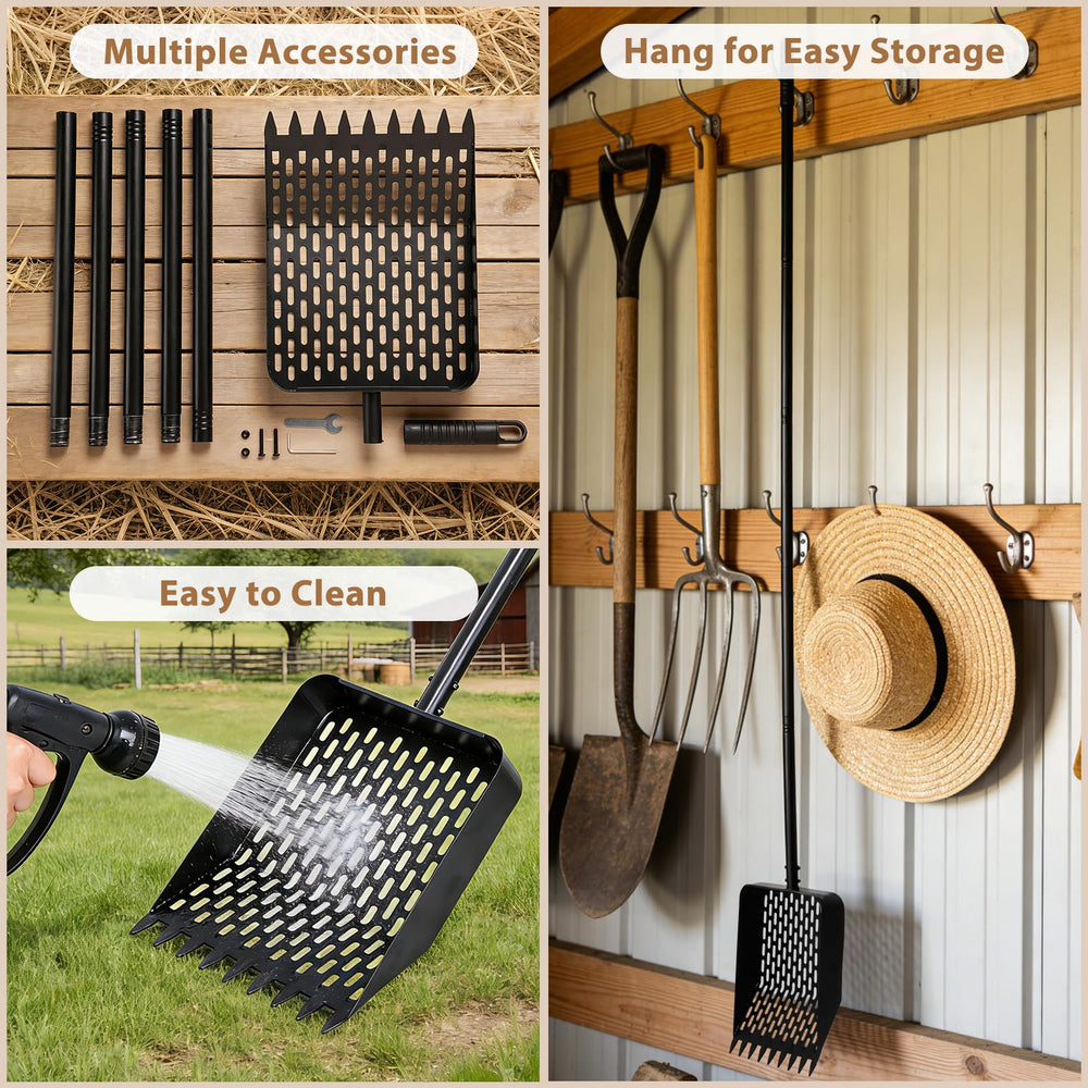 DOODLEBEAN easy-clean coop tool with smooth finish for quick washing.