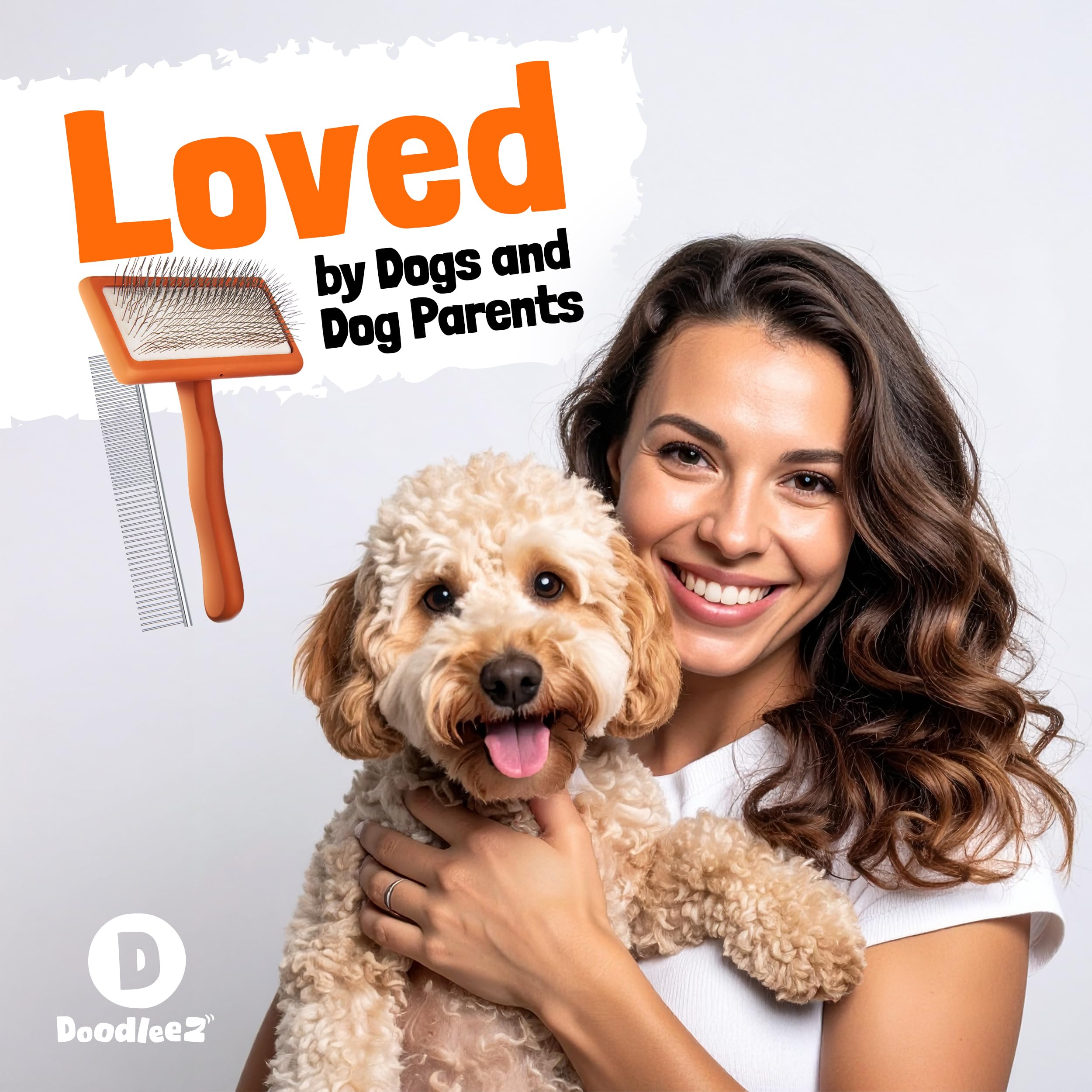 DOODLEEZ pet comfort glide suggests easier brushing with less pulling