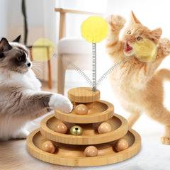 DoogCat cat ball track toy keeps kittens engaged with interactive play.