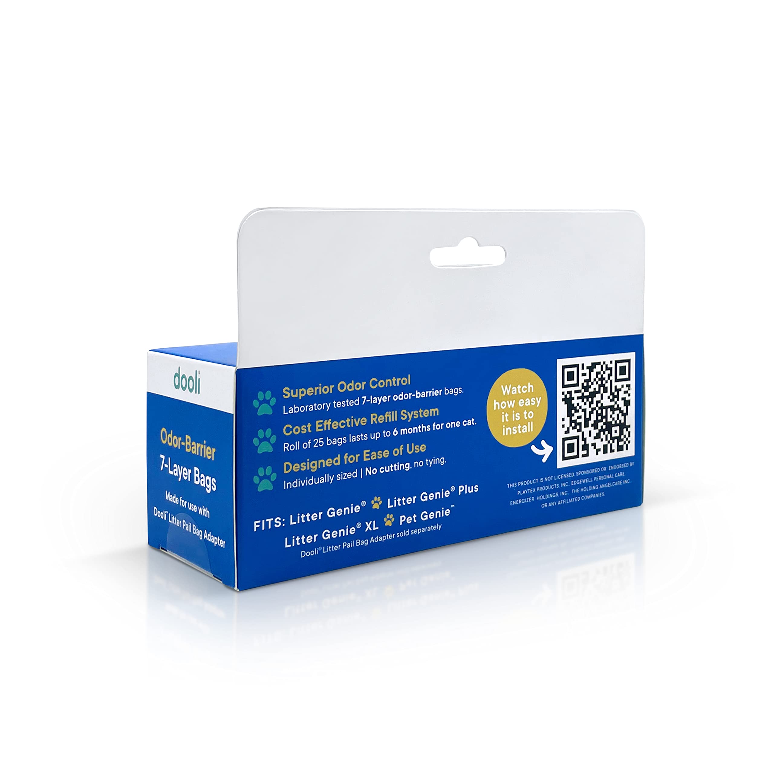 Dooli 7-layer odor barrier protects against smells.
