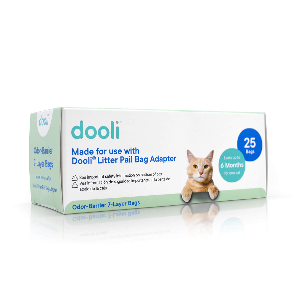 Dooli individual bags enable quick, mess-free changes.