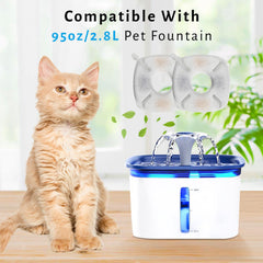 DOOOB cat fountain filter cotton layer traps debris for cleaner water