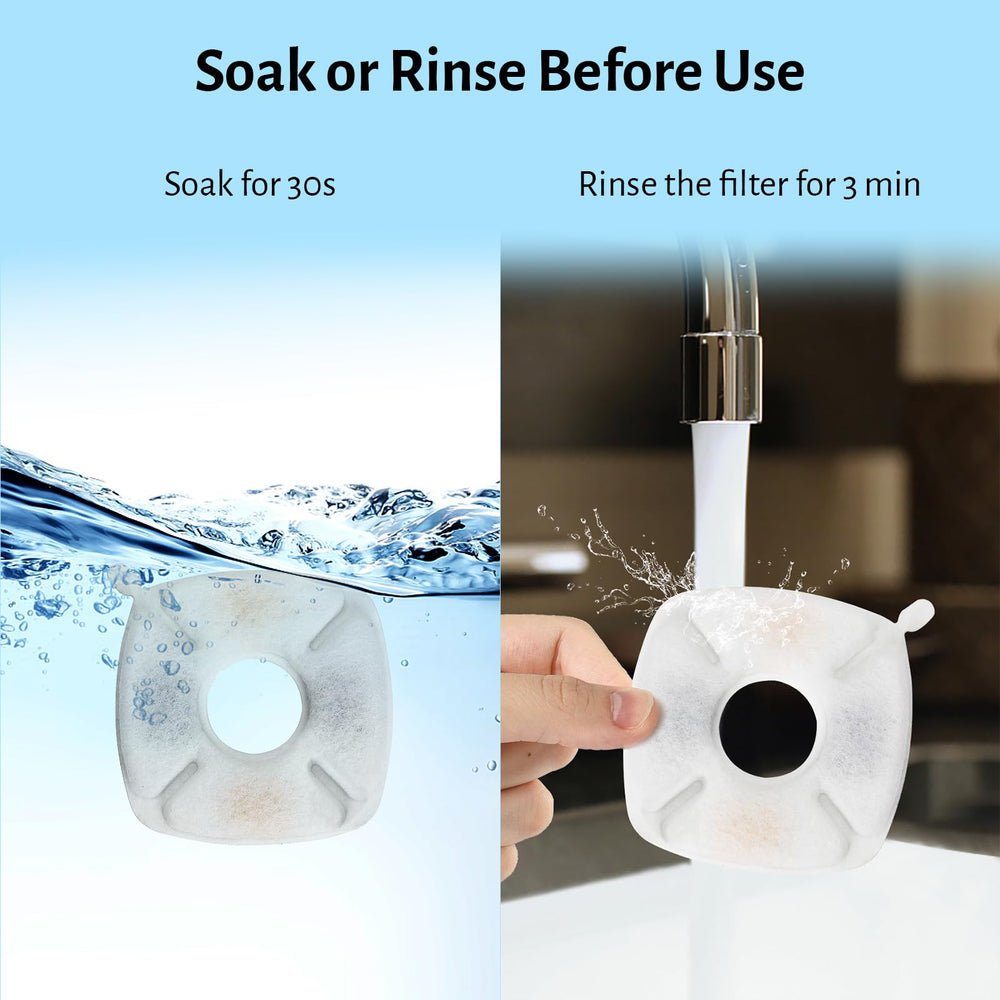 DOOOB cat fountain filter sponge layer captures particles to keep fountain clean