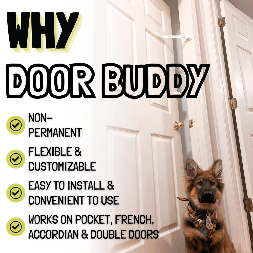 Door Buddy USA-made construction emphasizes durability for busy homes.