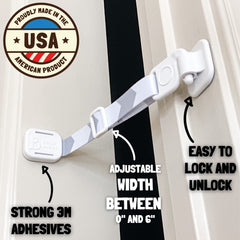 Door Buddy adjustable-width strap keeps the door ajar for cats
