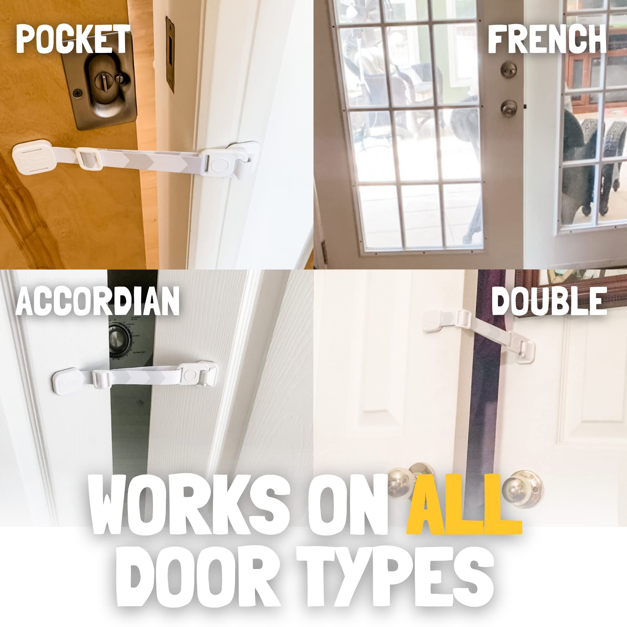 Door Buddy fits various interior doors for flexible dog-cat separation
