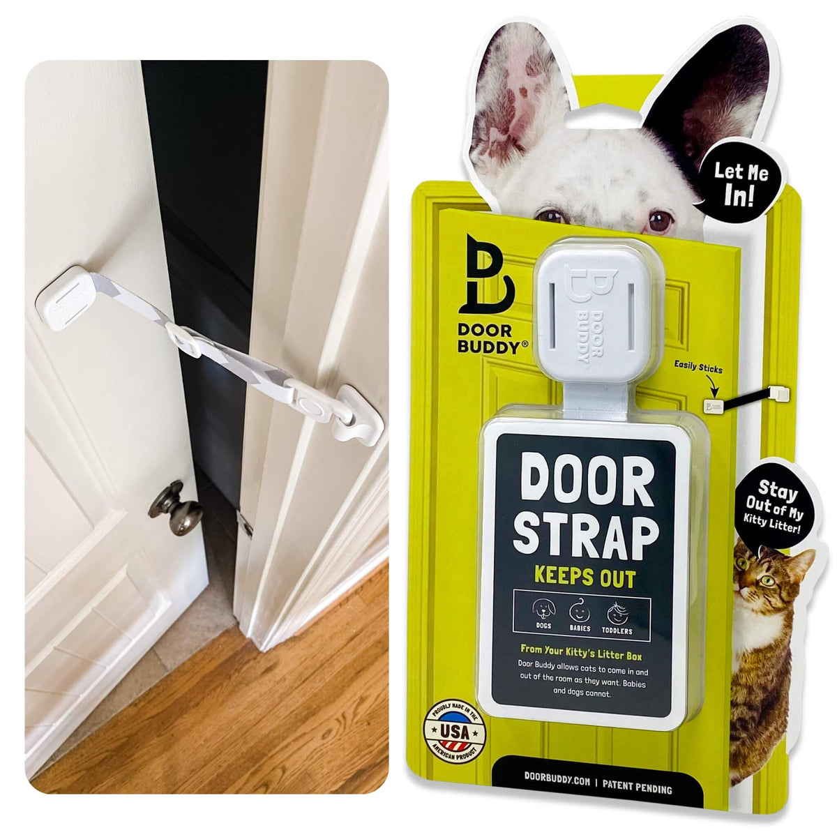 Door Buddy original no-cut cat door latch reclaiming cat space