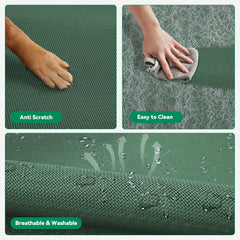 DOPEDIO dog bed with silicone anti-slip feet on tile floor