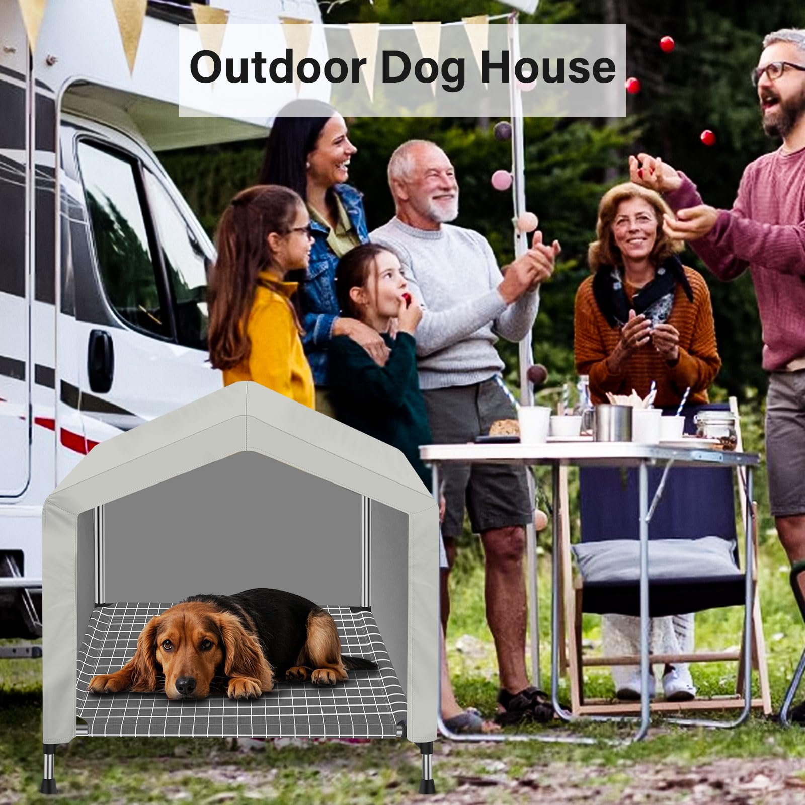Dopliv summer shade design helps keep pets cool on hot days