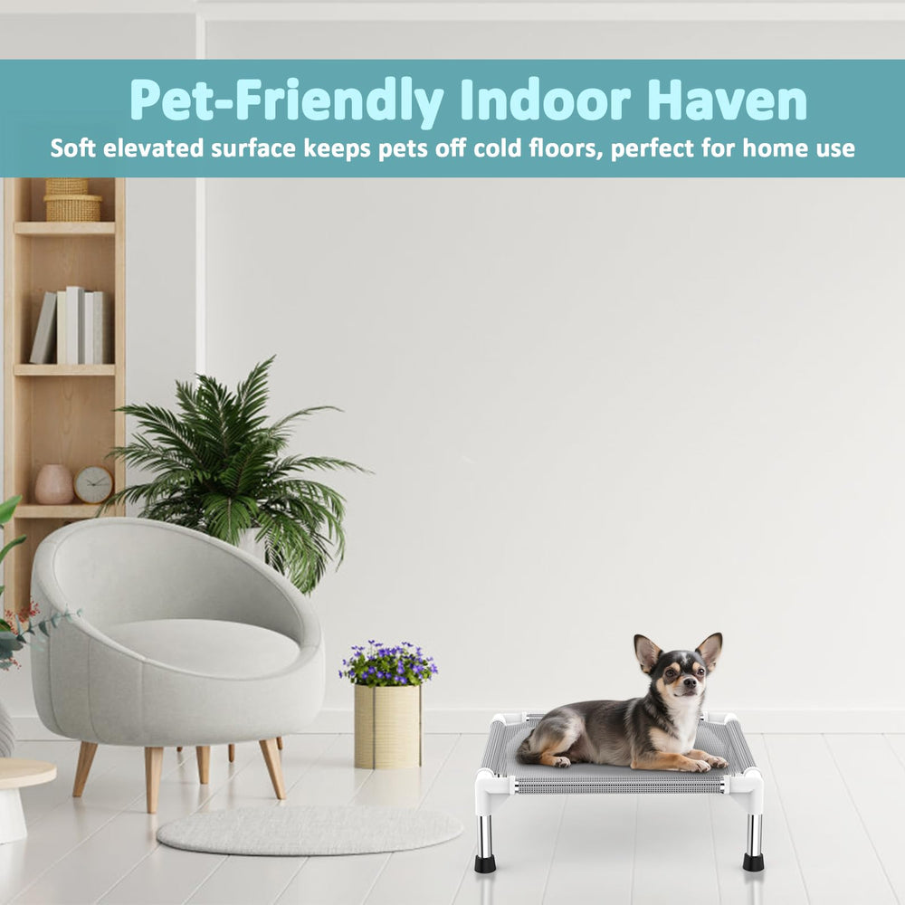 Dopliv elevated bed alleviates joint pressure with elevated support.