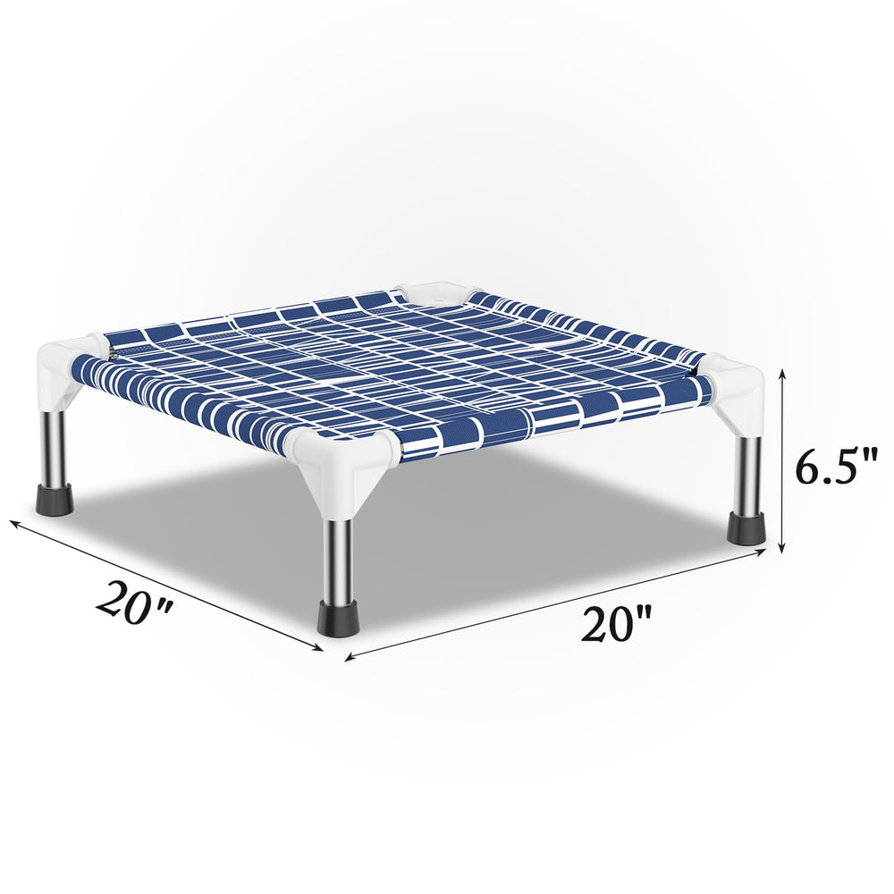 Dopliv elevated dog bed indoor-outdoor use ideal for versatile spaces.