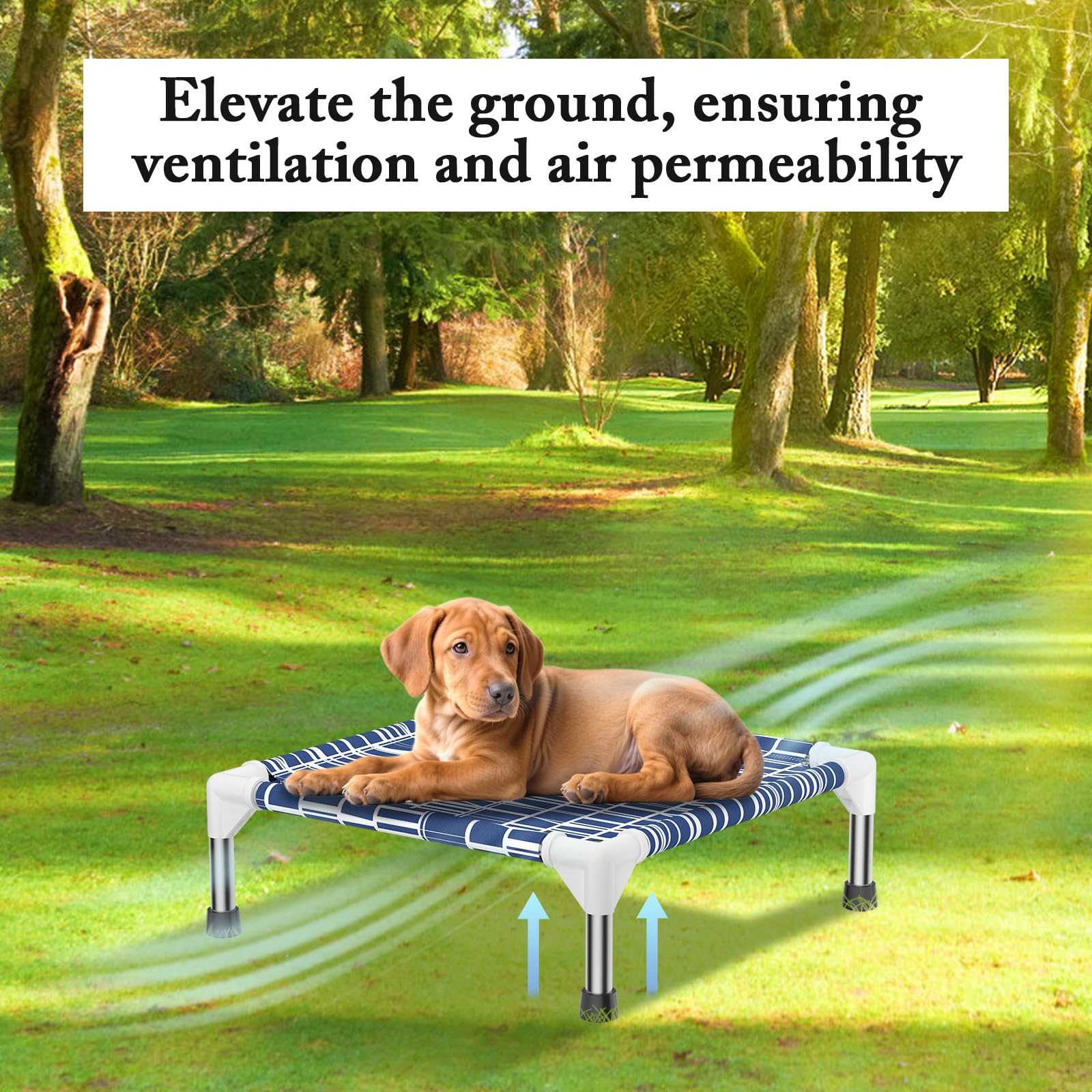 Dopliv elevated dog bed portable design perfect for travel and on the go.