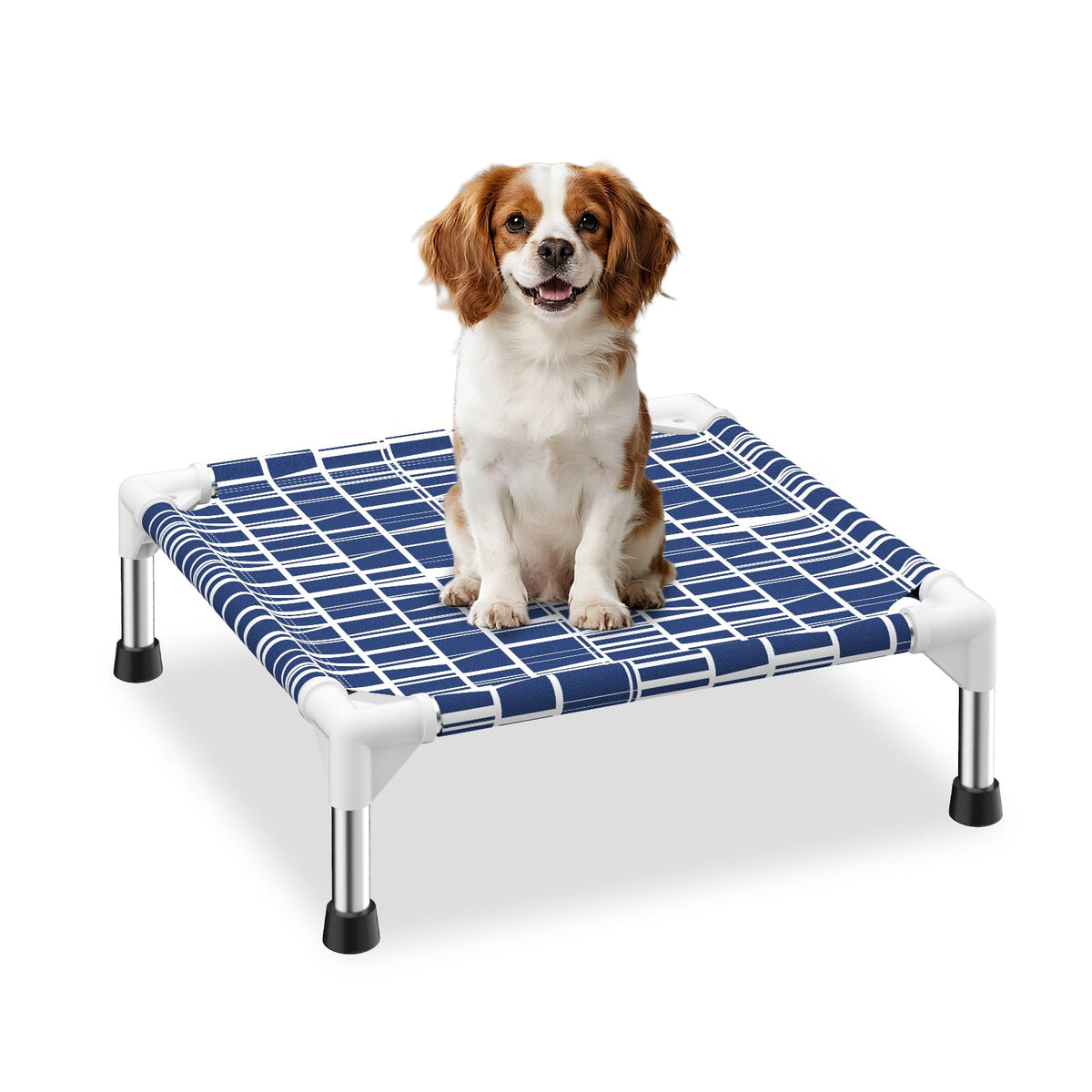 Dopliv elevated dog bed with soft fabric for cool, comfortable naps.