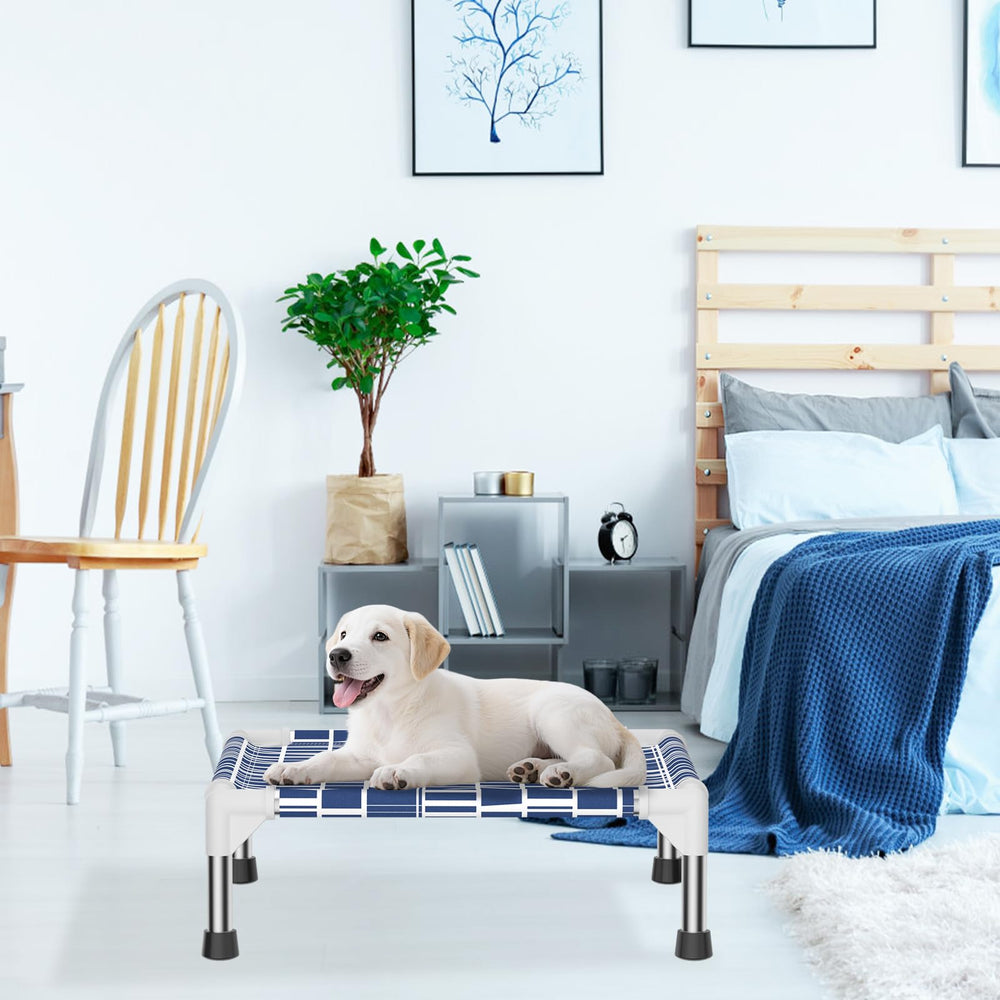 Dopliv elevated dog bed tool-free assembly for hassle-free setup.