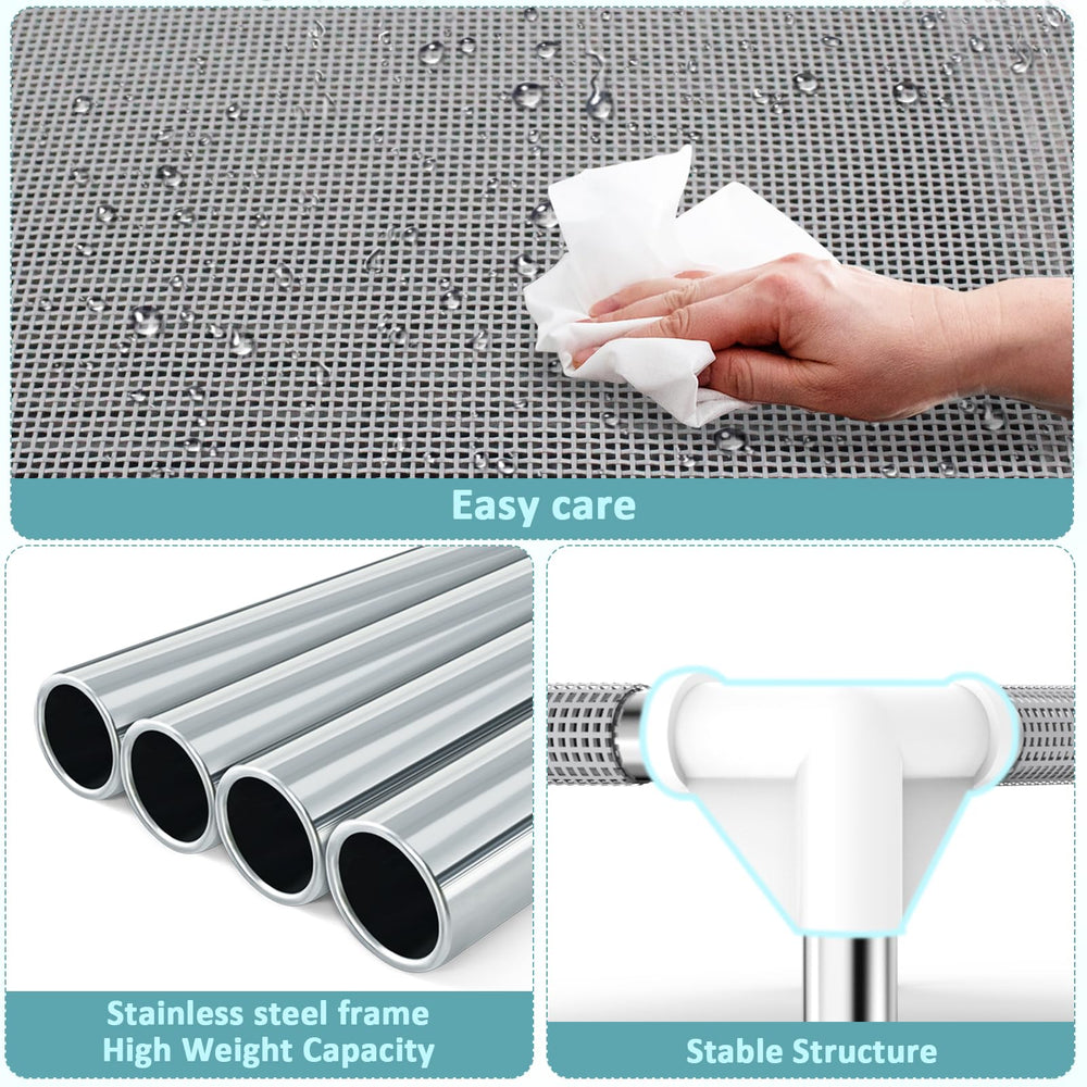 Dopliv Waterproof Teslin mesh bed keeps pets dry after spills or outdoor adventures.